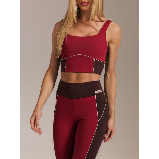 Top Fitness Alongado + Calça Legging Mundi