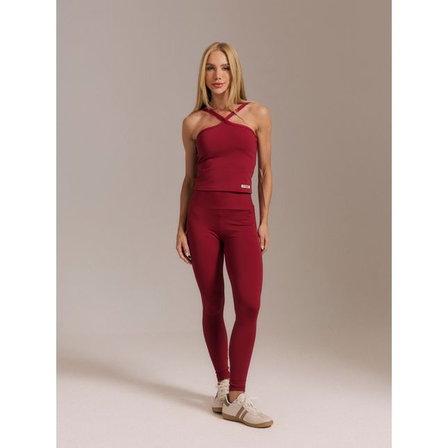 Camiseta Fitness + Calça Legging Bolso Mundi