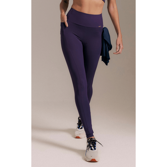 Calça Legging Bolsos Recortes Evolução FT1319CA