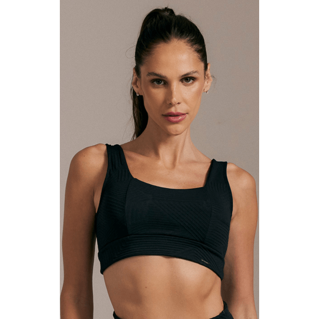 Top Fitness Básico Quadrado Textura Trama  FT1330TP