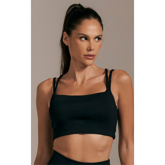 Top Fitness Básico Alça Detalhe Textura Trama FT1332TP