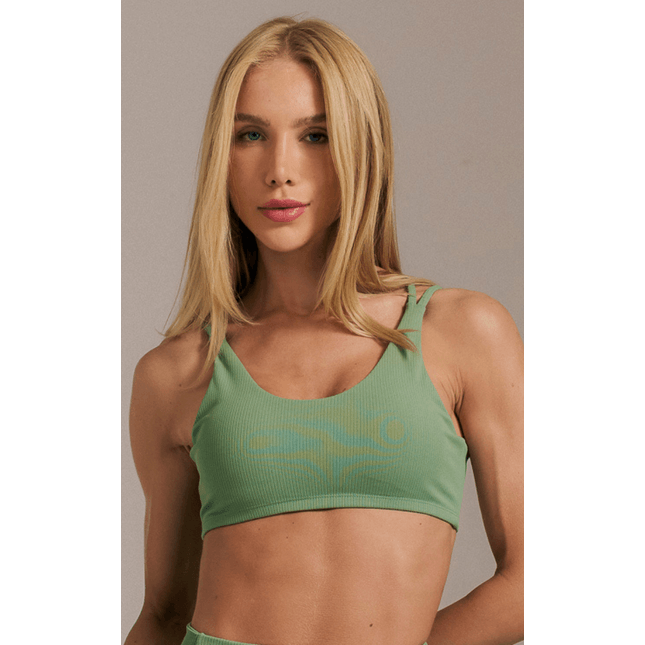 Top Fitness Detalhe Poliamida Canelada Raízes FT1294TP