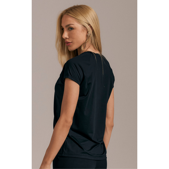 Blusa Básica Manga Curta Ícones FB3001BL