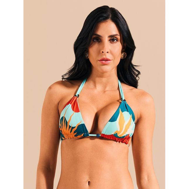 Top Biquini Cortininha Detalhe Playa Lagun BQ1775SU