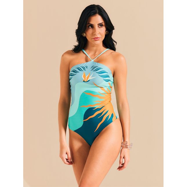 Maiô Básico Halter Playa Lagun MA1782BQ