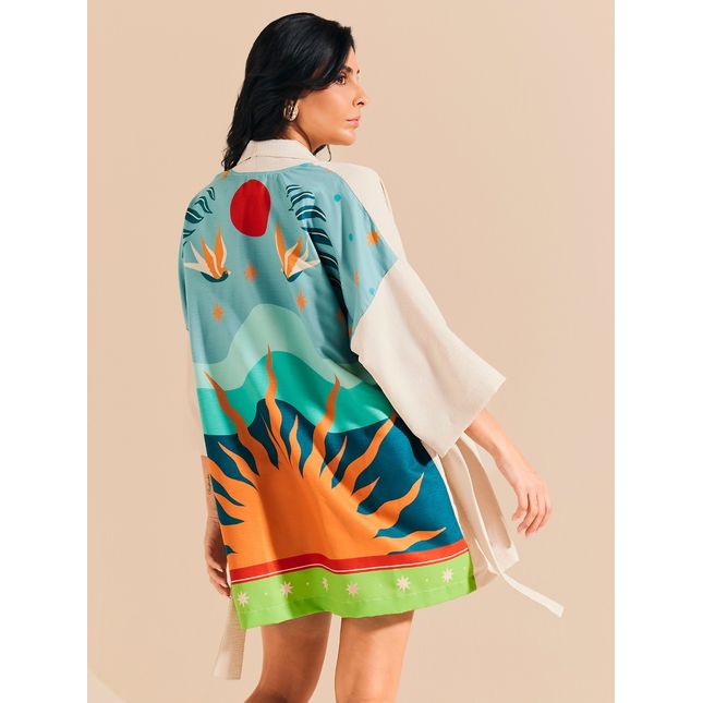 Kimono Crepe Playa Lagun SP1784BQ