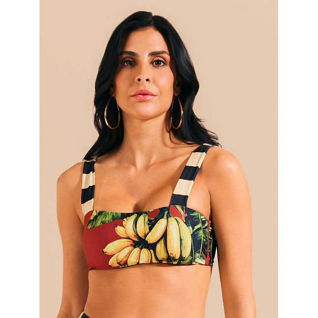 Top Biquini Faixa Dupla Face Banana Mood BQ1958SU