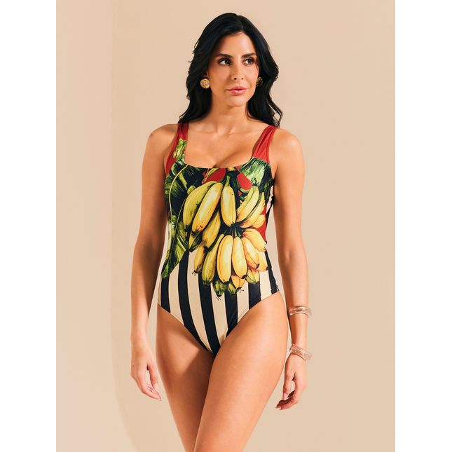 Maiô Básico Quadrado Banana Mood MA1960BQ