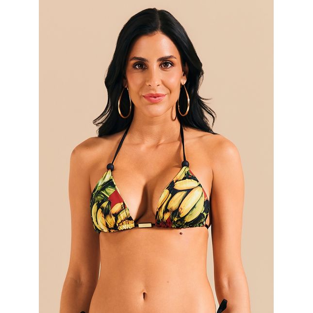 Top Biquini Cortininha Dupla Face Banana Mood BQ1963SU