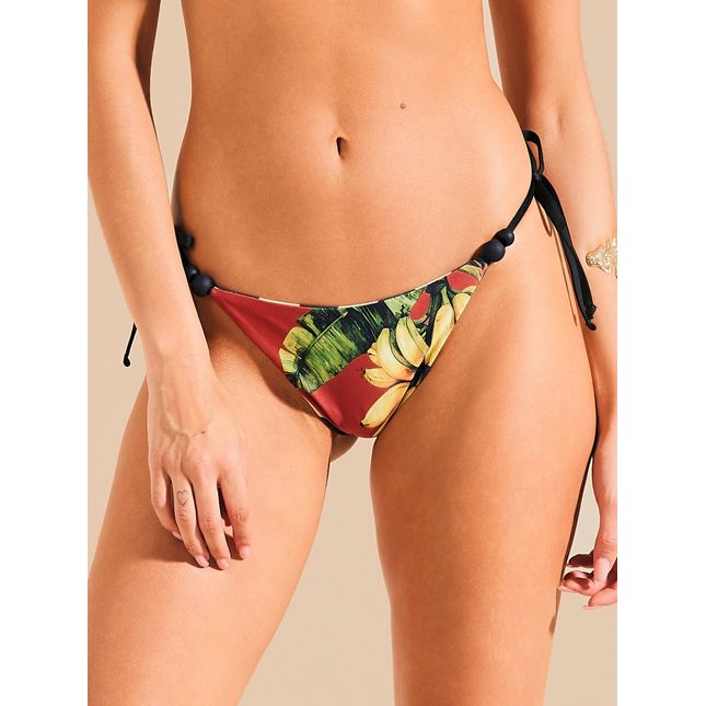 Calça Biquini Lacinho Dupla Face Banana Mood BQ1964CL