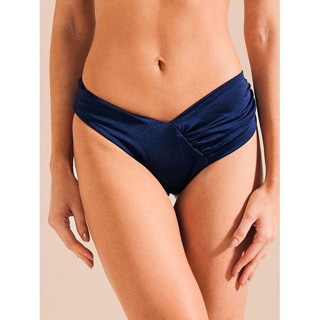 Calça Biquini Drapeada Poliamida Entre Mares BQ1680CL
