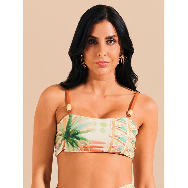 Top Biquini Bandeau Rota das Palmeiras BQ1766SU