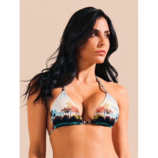 Top Biquini Cortininha Dupla Face Alma Litoral BQ1794SU