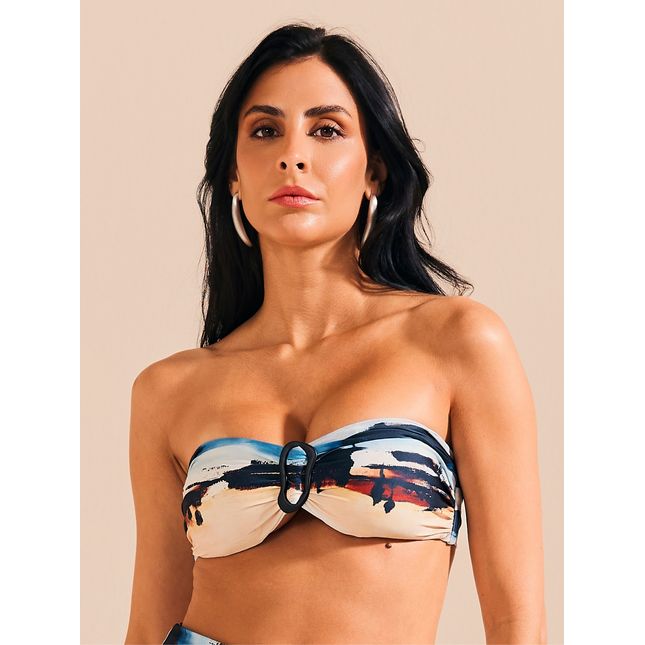 Top Biquini Bandeau Detalhe Alma Litoral BQ1841SU