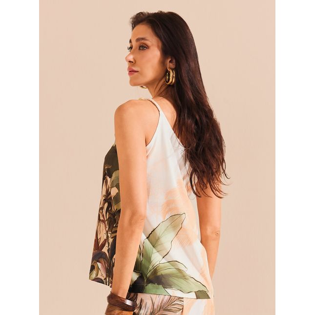 Blusa Ombro Detalhe Crepe Isla Blanca SP1864BQ