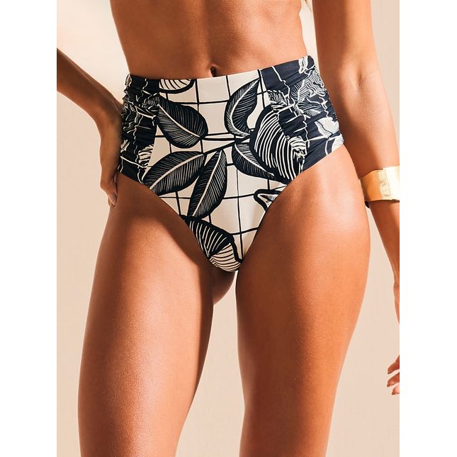 Calça Biquini Hot Pant Drapeada Eclipse BQ1892CL