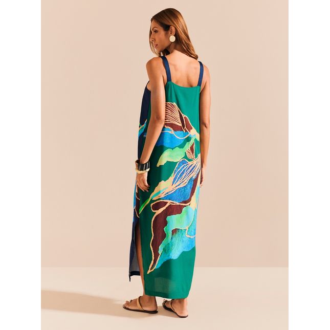 Vestido 2 em 1 Viscose Duo Floral SP1745BQ