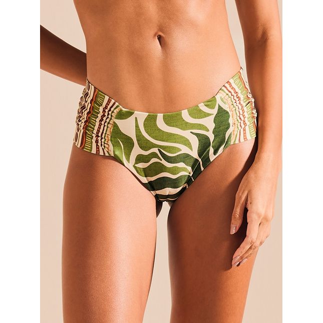 Calça Biquini Larga Drapeada Terra Forte BQ1974CL