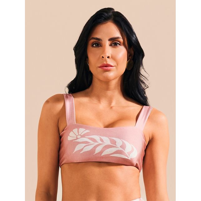 Top Biquini Faixa Sal Rosa BQ1945SU