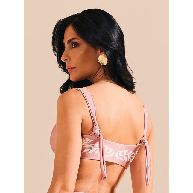 Top Biquini Faixa Sal Rosa BQ1945SU
