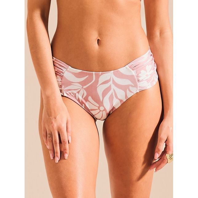 Calça Biquini Larga Drapeada Sal Rosa BQ1948CL