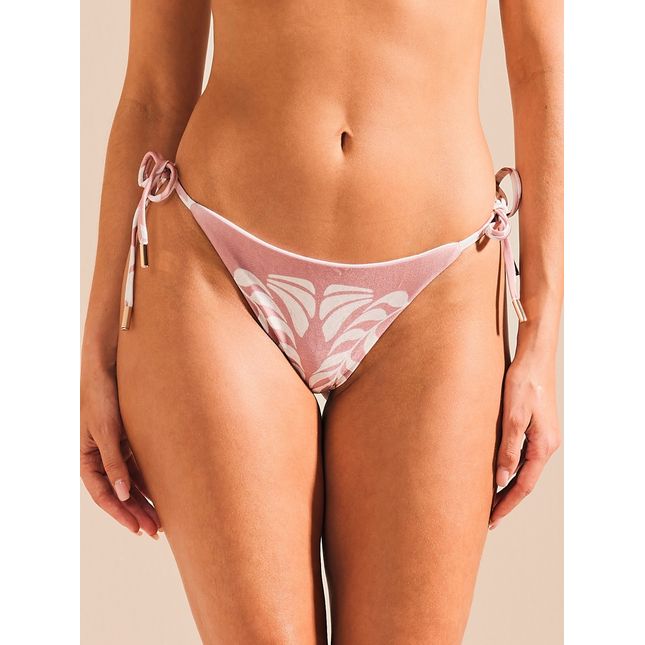 Calça Biquini Lacinho Dupla Face Sal Rosa BQ1951CL