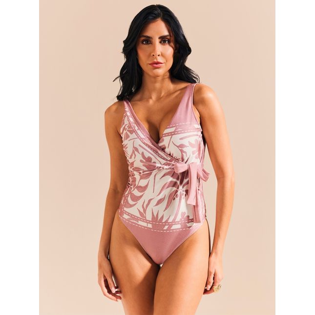 Maiô Básico Transpasse Sal Rosa MA1954BQ