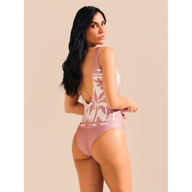 Maiô Básico Transpasse Sal Rosa MA1954BQ