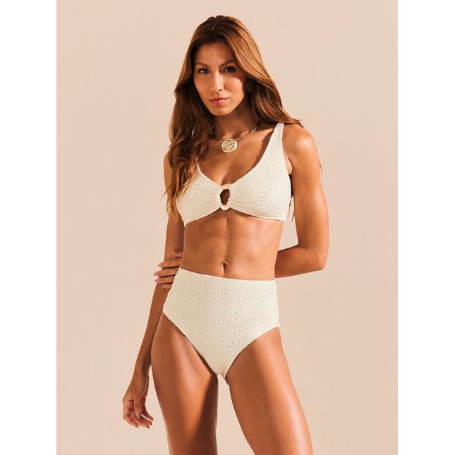 Top Biquini Triângulo Halter + Biquini Hot Pant Eldorado