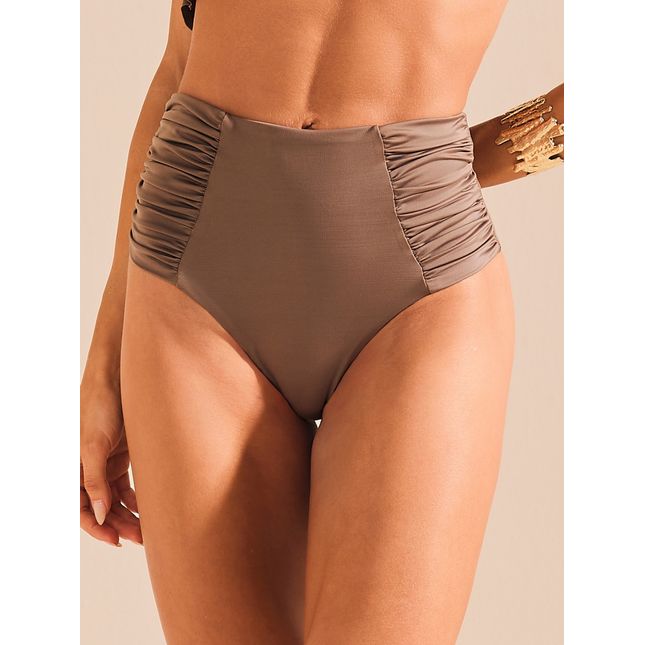 Calça Biquini Hot Pant Drapeada Pétalas ao Vento BQ2021CL