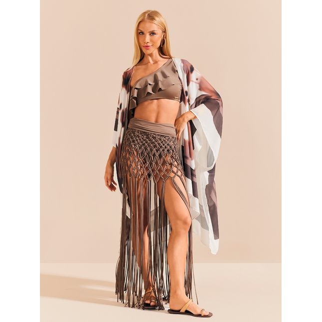 Kimono Sem Manga Pétalas ao Vento SP2028BQ