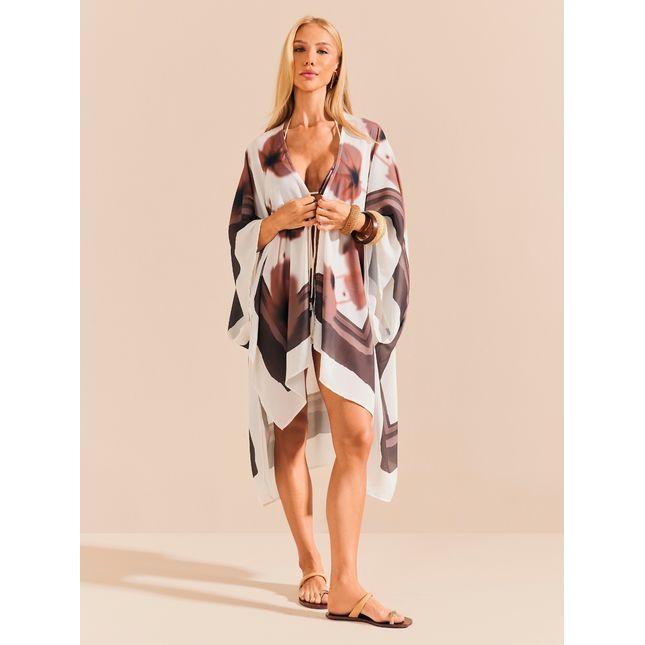 Kimono Sem Manga Pétalas ao Vento SP2028BQ